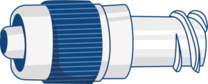 PR07 : RACCORD FILTRE POUR LUNETTE NASALE